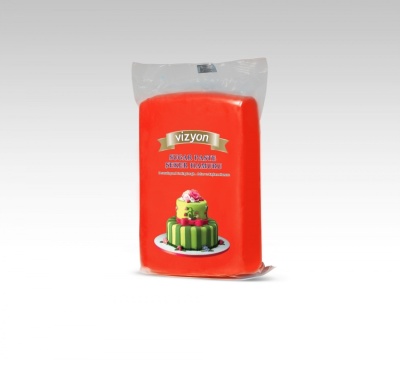картинка Сахарная Мастика "Vizyon" - Темно-Красная, 1кг. (SPO*TK) от магазина Crumble-shop.ru