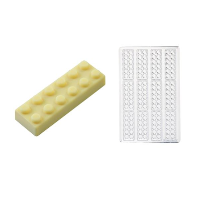 картинка Форма поликарбонатная Martellato - "Плитка шоколада средняя - Конструктор блок" (MA 1918) от магазина Crumble-shop.ru