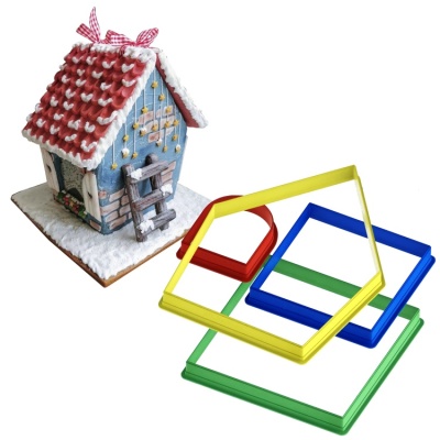 картинка Набор вырубок - "Домик №4" (16 см) от магазина Crumble-shop.ru