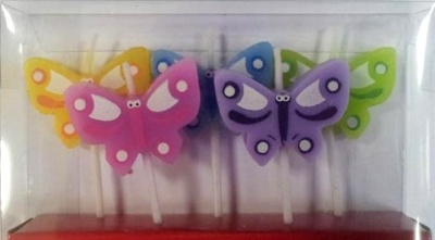 картинка Свечи для торта "Классика", набор 6 штук, серебряные 10 см от магазина Crumble-shop.ru