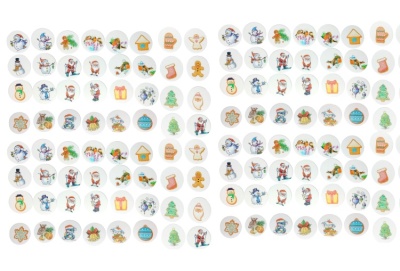 картинка Вафельная пластина - "Новый год", d4,5 см. (tp54009) 240шт. от магазина Crumble-shop.ru