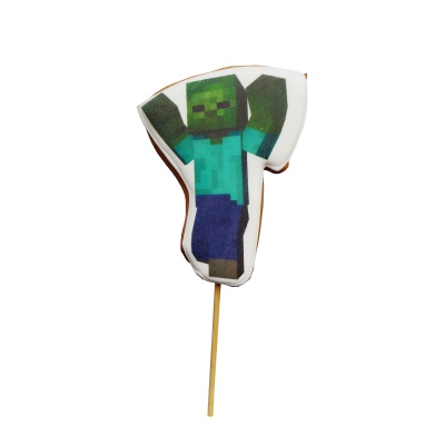 картинка Имбирный пряник с пищевой печатью - Minecraft от магазина Crumble-shop.ru