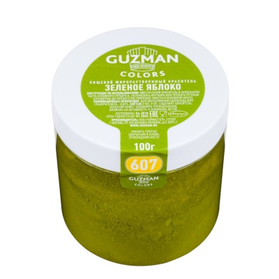 картинка Краситель "Guzman" 100 гр, жирорастворимый - Зеленое яблоко от магазина Crumble-shop.ru