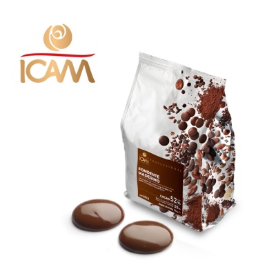 картинка Шоколад темный ICAM - МАДЕЗИМО 52% (250 гр) от магазина Crumble-shop.ru