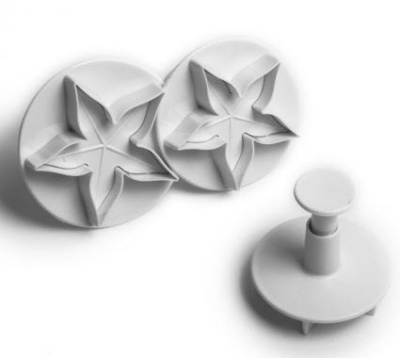 картинка Вырубки с выталкивателем - "Чашелистник", 3 шт от магазина Crumble-shop.ru