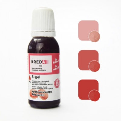 картинка Краситель "Kreda Bio" гелевый - Красный электро (20 гр) от магазина Crumble-shop.ru