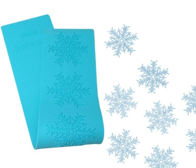 картинка Коврик силиконовый для айсинга "Снежинки" (QEB-011) от магазина Crumble-shop.ru