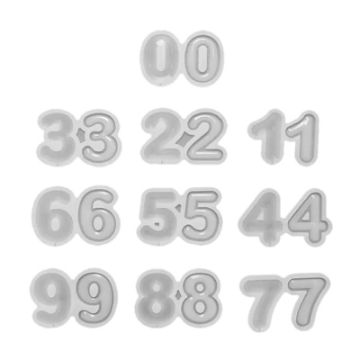 картинка Форма силиконовая для леденцов и шоколада - "Погремушки цифры" от магазина Crumble-shop.ru