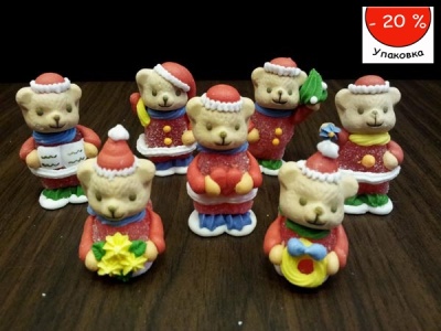 картинка Сахарные фигурки - "Мишка", 70шт. (14025) от магазина Crumble-shop.ru