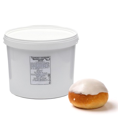 картинка Сахарная помадка белая, ведро 19 кг от магазина Crumble-shop.ru