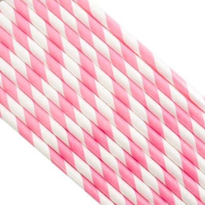 картинка Палочки бумажные для Кейк Попсов, лента розовая (200*60 мм, 25 шт) от магазина Crumble-shop.ru