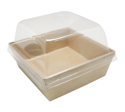 картинка Коробка ECO SmartPack 550, купольная крышка (142*142*56), 50 шт от магазина Crumble-shop.ru