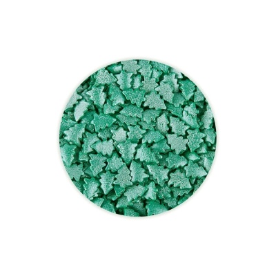 картинка Посыпки - "Елки зеленые перламутровые", 0.75 кг от магазина Crumble-shop.ru