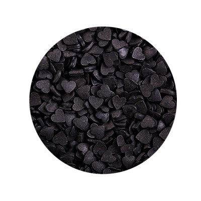 картинка Посыпки - "Сердечки черные" (мини), 0,75 кг от магазина Crumble-shop.ru