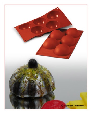 картинка Форма силиконовая - "Полусфера" (15 фигур, d40хh20мм) D-005 от магазина Crumble-shop.ru
