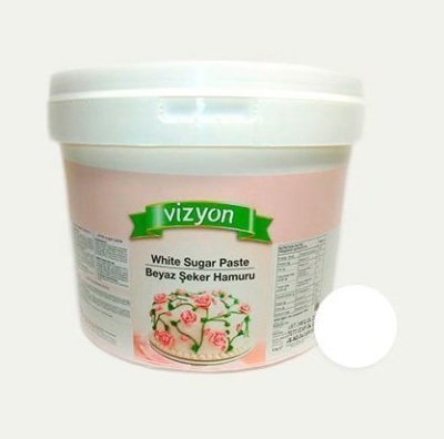 картинка Сахарная Мастика "Vizyon" - Белая, 6кг. (SPO*G BIG) от магазина Crumble-shop.ru