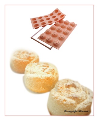 картинка Форма для выпечки SiliconFlex - "Роза малая" (SF 074) от магазина Crumble-shop.ru