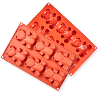 картинка Форма для выпечки - "Мишка", 6 фигур 85*70 h18 от магазина Crumble-shop.ru