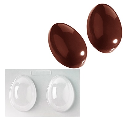 картинка Форма для отливки шоколадных фигурок - "Гладкое яйцо" (SM 3500) от магазина Crumble-shop.ru
