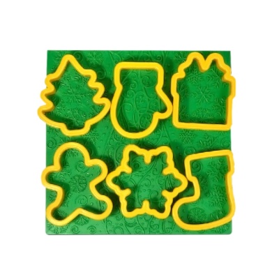 картинка Набор пластиковых вырубок - "Новогодний" от магазина Crumble-shop.ru