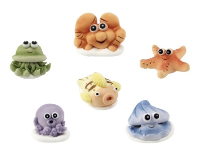 картинка Сахарная фигурка - "Морские животные" (22991/p) от магазина Crumble-shop.ru
