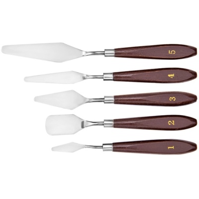 картинка Лопатки для работы с шоколадом "Мастихины", 5 шт от магазина Crumble-shop.ru