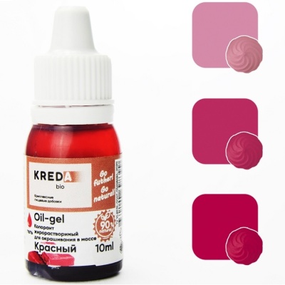 картинка Краситель "Kreda Oil-gel" жирорастворимый - Красный (10 гр) от магазина Crumble-shop.ru