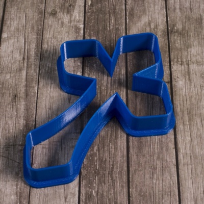 картинка Вырубка пластиковая - "Крест пасхальный" 78*110 мм от магазина Crumble-shop.ru