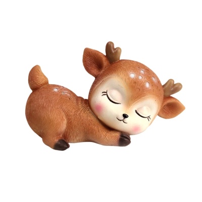 картинка Молд силиконовый 3D - "Спящий олененок хвостик кверху" от магазина Crumble-shop.ru