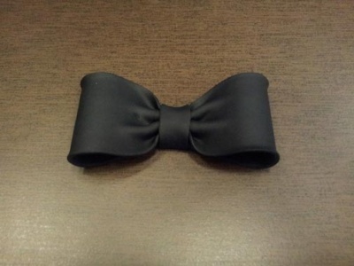 картинка Бантик из мастики - Черный (11185*Z/p) от магазина Crumble-shop.ru