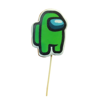 картинка Имбирный пряник с пищевой печатью - Among Us от магазина Crumble-shop.ru