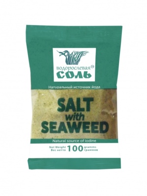 картинка Смесь соль с ламинарией без глютена ТМ Водорослевая соль 100 гр (бум. пакет) от магазина Crumble-shop.ru