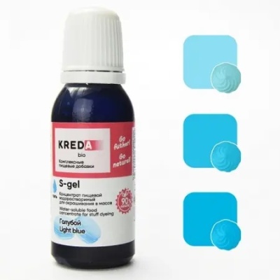 картинка Краситель "Kreda Bio" гелевый - Голубой (20 гр) от магазина Crumble-shop.ru