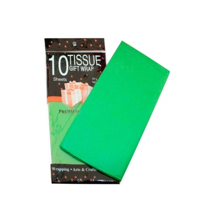 картинка Бумага упаковочная тишью - Зеленая 50*66 см (10 листов) от магазина Crumble-shop.ru
