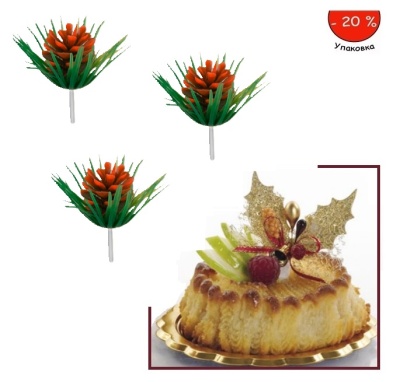 картинка Пластиковые фигурки - "Шишка", 144шт. (14220) от магазина Crumble-shop.ru