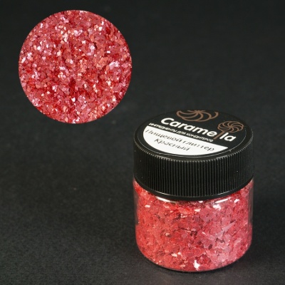 картинка Глиттер Caramella - "Красный" (10 гр) от магазина Crumble-shop.ru