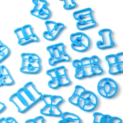 картинка Набор пластиковых вырубок - "Русский алфавит 5 см", 30 шт, пластик от магазина Crumble-shop.ru