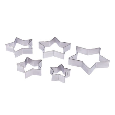 Набор вырубок кондитерских "Звезда", металл., 5 шт от магазина Crumble-shop.ru картинка Набор вырубок кондитерских "Звезда", металл., 5 шт от магазина Crumble-shop.ru