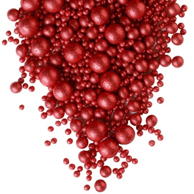 картинка Драже рисовое в глазури - "Блеск красный", 1,5 кг от магазина Crumble-shop.ru