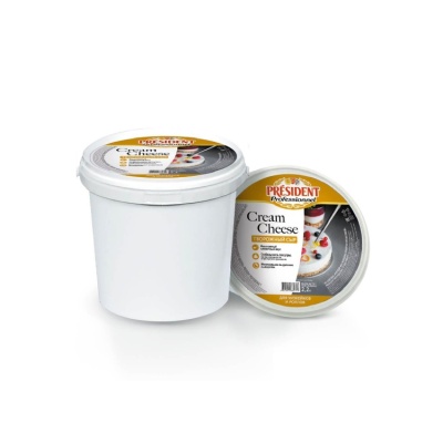 картинка Сыр творожный Cream Cheese PRESIDENT 65%, 2,2 кг от магазина Crumble-shop.ru
