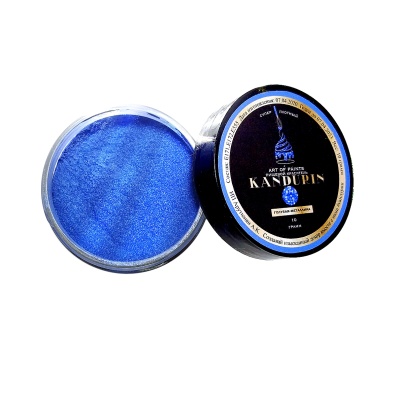 картинка Блеск для декора - "Голубая металлика" (плотный) 10 гр от магазина Crumble-shop.ru