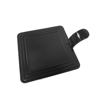 картинка Квадратная пластиковая подложка с держателем 7,2*7,2 см (Черная) от магазина Crumble-shop.ru