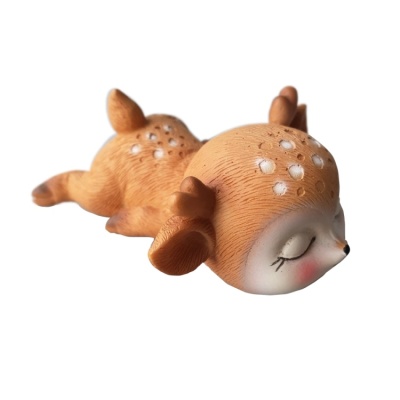 картинка Молд силиконовый 3D - "Спящий олененок на животике" от магазина Crumble-shop.ru