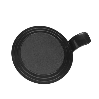 картинка Круглая пластиковая подложка с держателем d7,5 см (Черная) от магазина Crumble-shop.ru