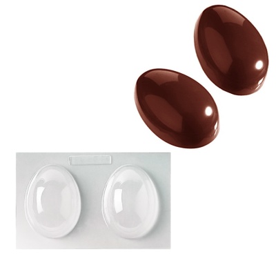 картинка Форма для отливки шоколадных фигурок - "Гладкое яйцо" (SM 3000) от магазина Crumble-shop.ru