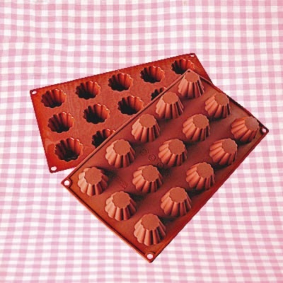 картинка Форма силиконовая - "Бриошь" (15 фигур d44хh27мм) DS-034 от магазина Crumble-shop.ru