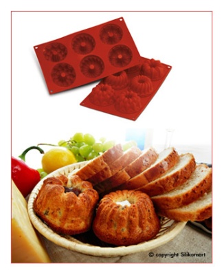 картинка Форма для выпечки SiliconFlex - "Фантазийные Кексы" (SF 061) от магазина Crumble-shop.ru