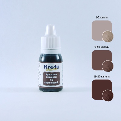 картинка Краситель "Kreda Prime-gel 09" гелевый - Коричневый (10 гр) от магазина Crumble-shop.ru