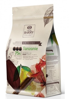 картинка Шоколад Cacao Barry "Tanzania origin 75%" - горький шоколад, (уп 1 кг) от магазина Crumble-shop.ru