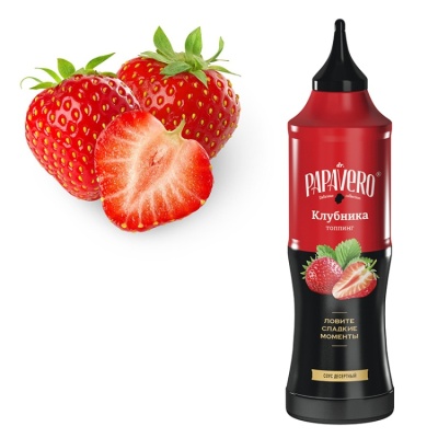 Топпинг Dr.Papavero - Клубника, 1 кг от магазина Crumble-shop.ru картинка Топпинг Dr.Papavero - Клубника, 1 кг от магазина Crumble-shop.ru